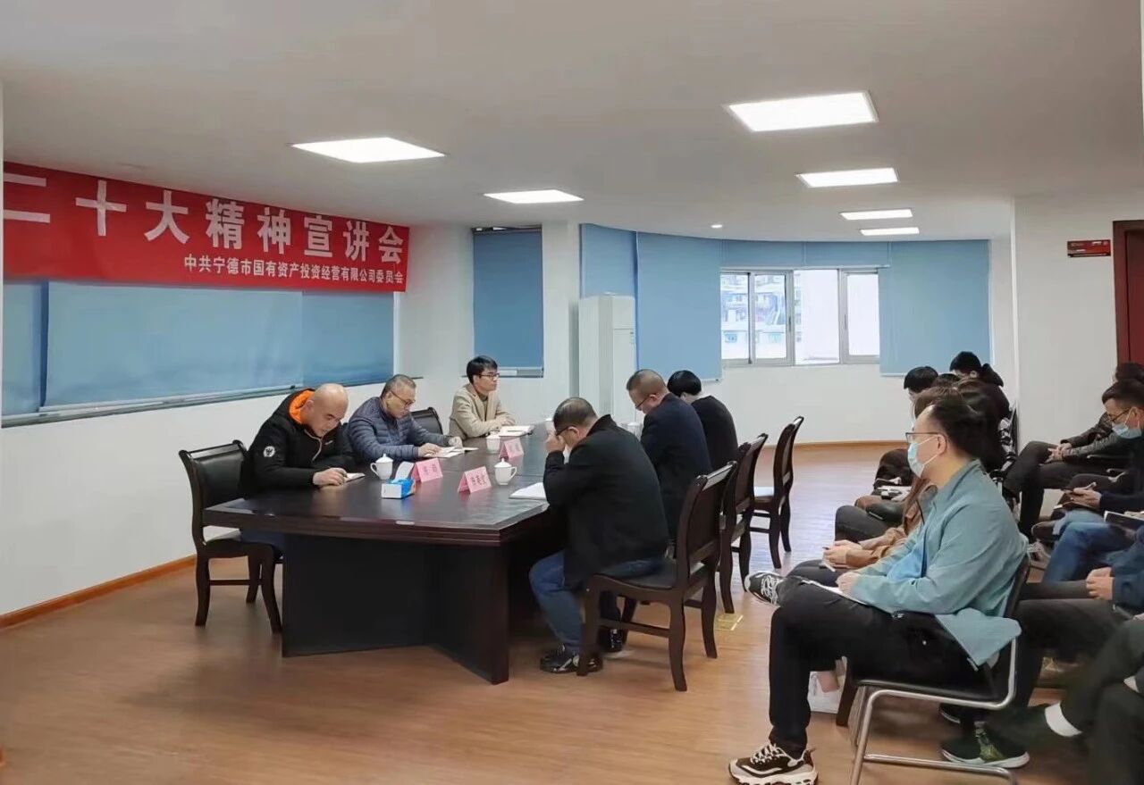 市国投公司主要领导赴福宁公司宣讲党的二十大精神